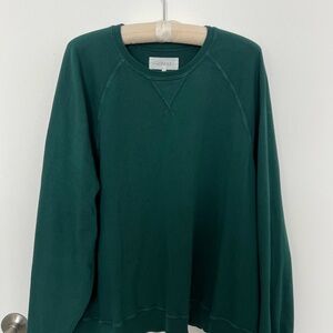 THE GREAT. Deep Green Sweatshirt